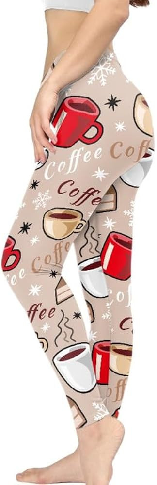 Irisjudy Women Full Length Leggings, Ethnic Geometric High Waist Stretchy Workout Tights, Ladybug... | Amazon (US)