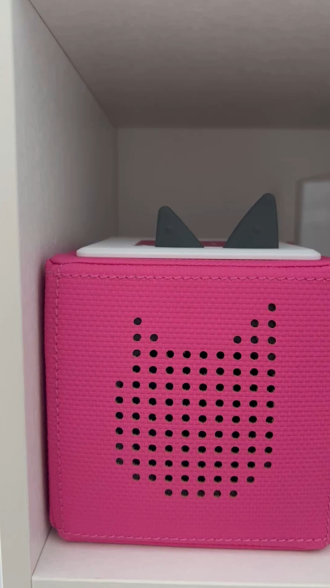 Toniebox and Tonies organization using this acrylic bin and bookshelf! ! We got our Toniebox last Christmas, and it has had so much use by both our 1-year-old (with supervision) and our 7-year-old! 

We have the pink version.

Kids toy, kids favorite, Amazon favorite find#LTKFamily 

#LTKBaby #LTKKids