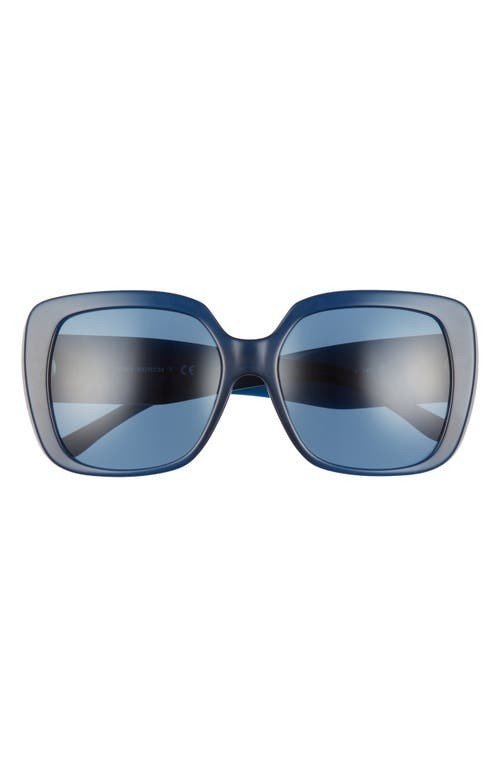 Tory Burch 57mm Square Sunglasses in Navy at Nordstrom | Nordstrom