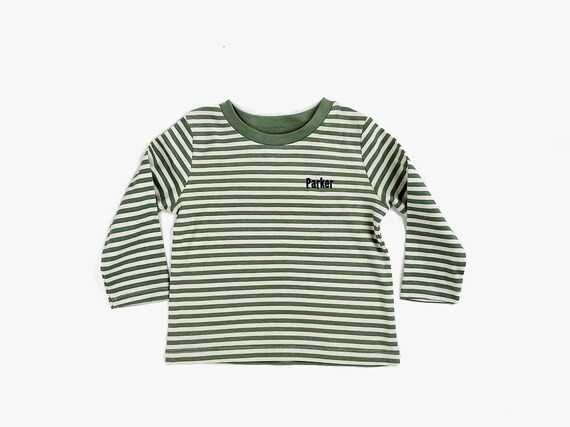 Baby and Toddler Embroidered Long Sleeve Tee Kids Monogrammed | Etsy | Etsy (US)