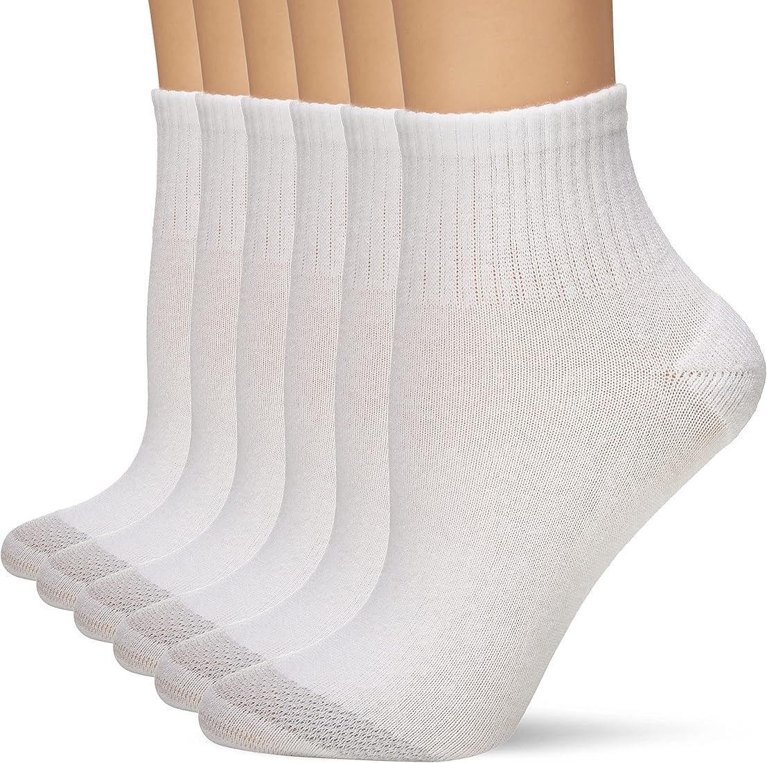 Hanes Womens Cool Comfort Toe Support Ankle Socks, 6-pair Pack | Amazon (US)