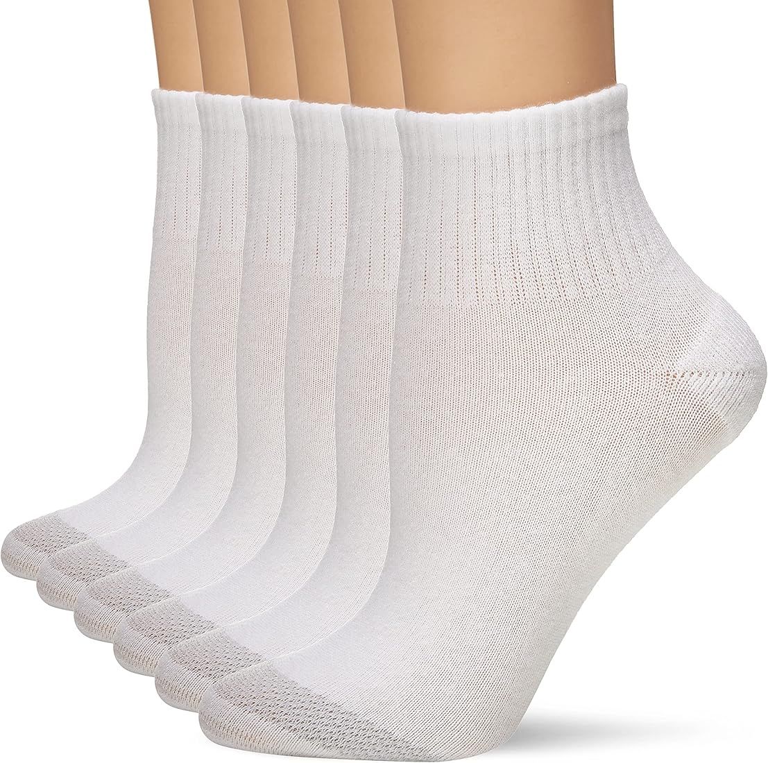Womens Cool Comfort Toe Support Ankle Socks, 6-pair Pack | Amazon (US)