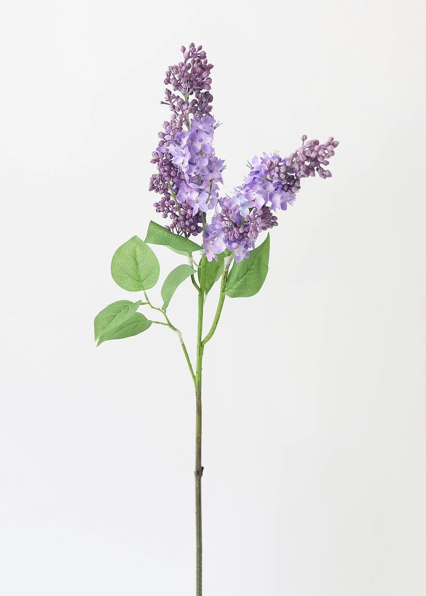 Purple Artificial Lilac Flower Branch - 34.5 | Afloral (US)