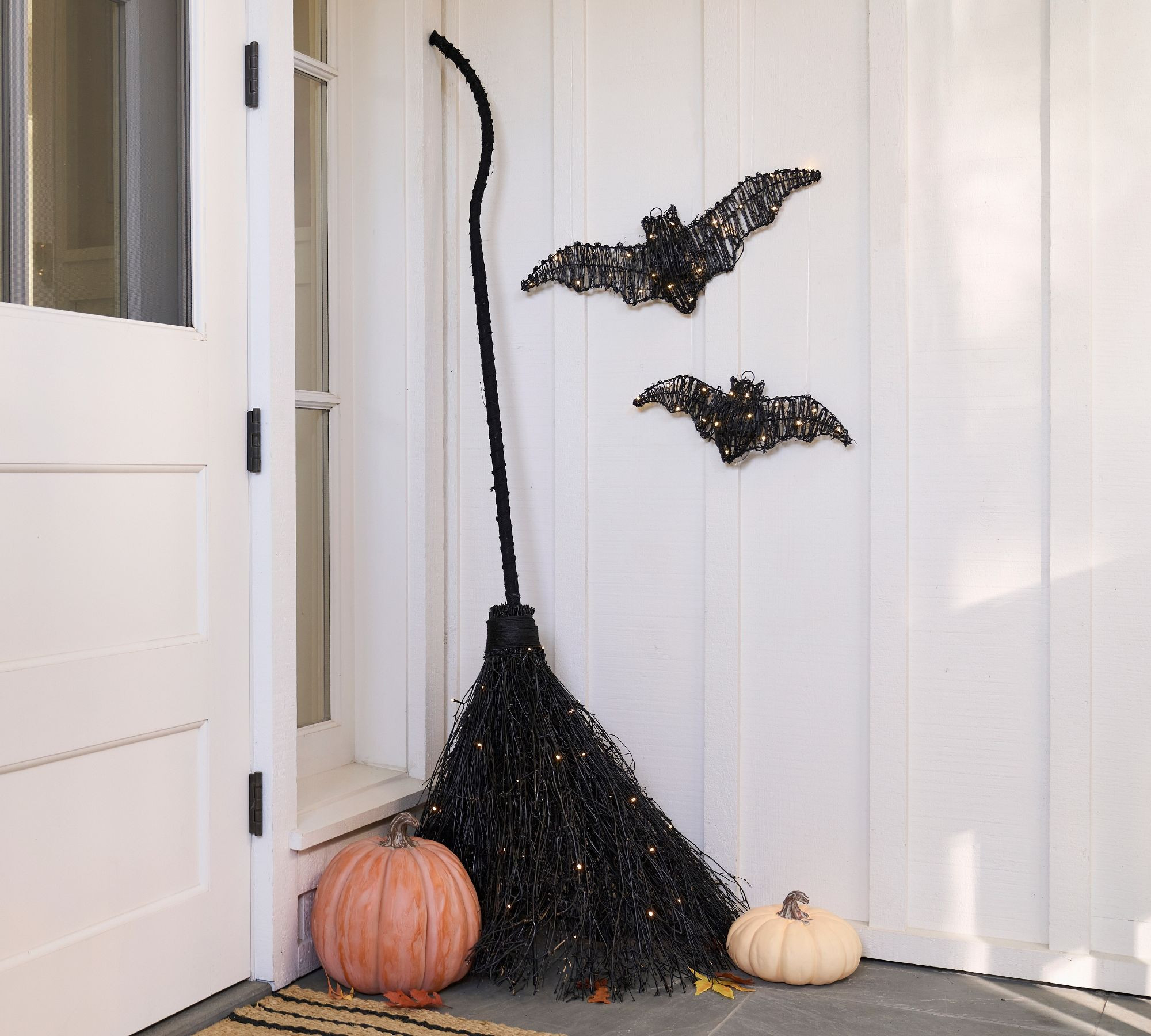 Witchy broom decor but make it aesthetic 🧹✨ these pottery barn pieces are perfect for adding a subtle spooky detail to your porch this fall 🎃
#broomdecor #witchyvibes #halloweenaesthetic #falloutdoor #ltkhome #cozyseason #spookydecor #fallvibes 

 #LTKSeasonal #LTKHome #LTKSaleAlert