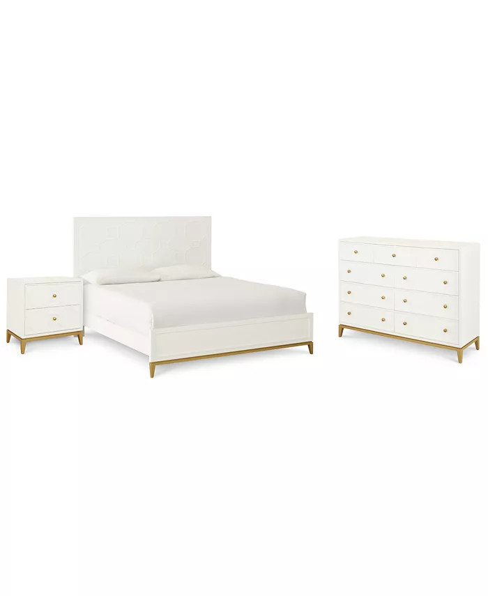 Rachael Ray Chelsea Bedroom Furniture 3-Pc. Set (King Bed, Nightstand & Dresser) | Macys (US)