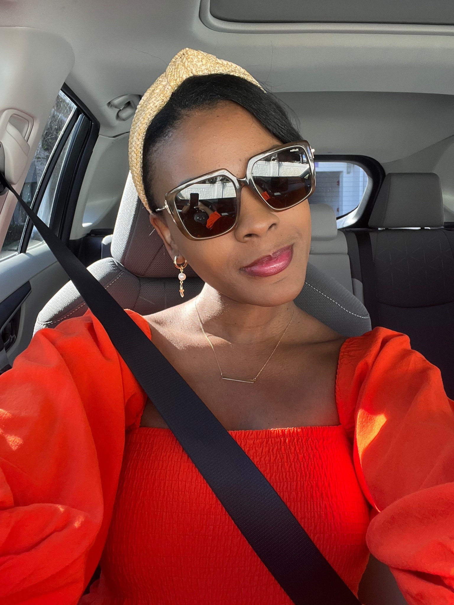 Create your own happiness 🧡 Went for a bold midi dress and a sweet raffia headband ideal for Florida fall  

#LTKHoliday #LTKCyberWeek #LTKdayinmylife
