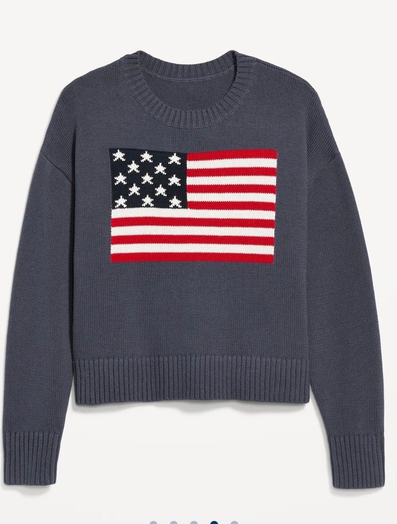 Love the simple design and that the flag is part of the knit of the sweater. Perfect for all upcoming holidays 

#LTKSeasonal