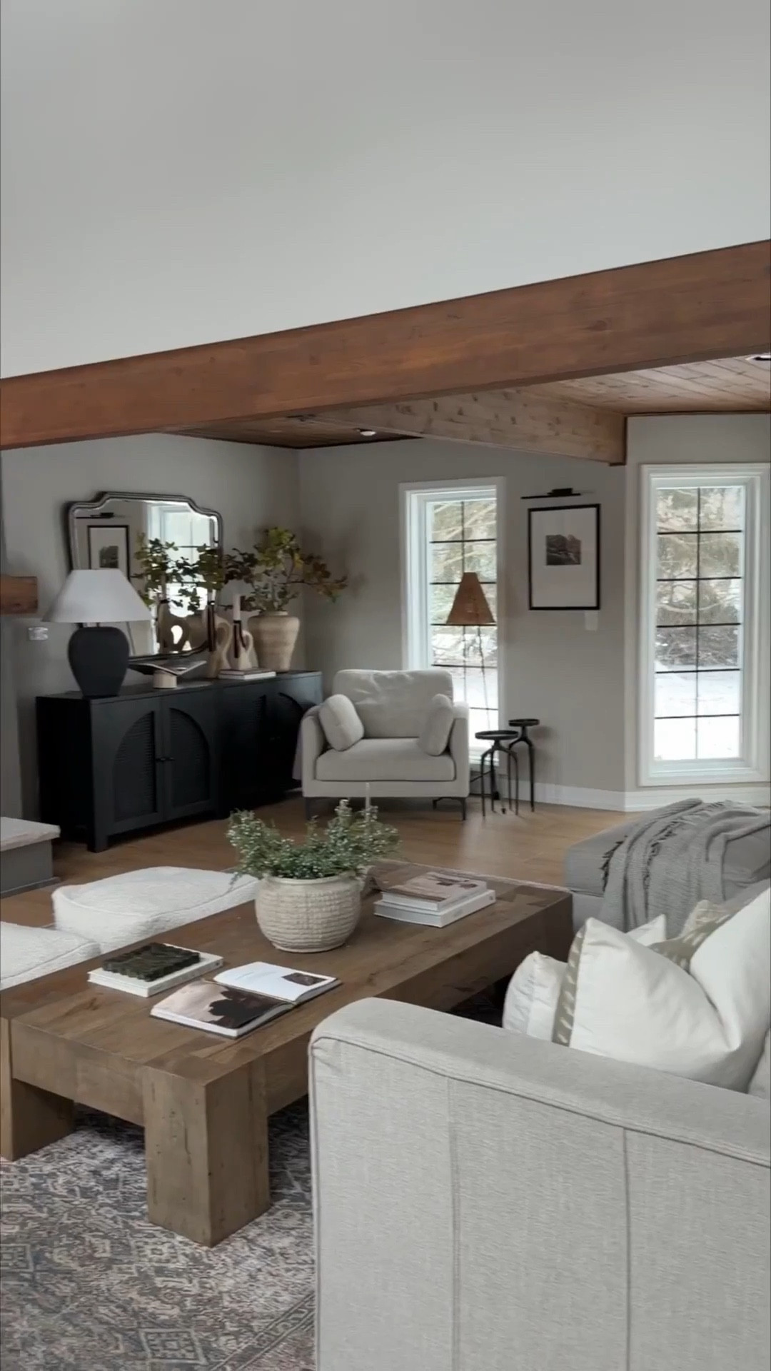 Our great room is where it all happens! Where we play, entertain, relax and watch shows, etc! It’s our most used room and with that I knew every piece needed a purpose. I chose pieces that paired functionality and comfortability with design. 

#LTKHome