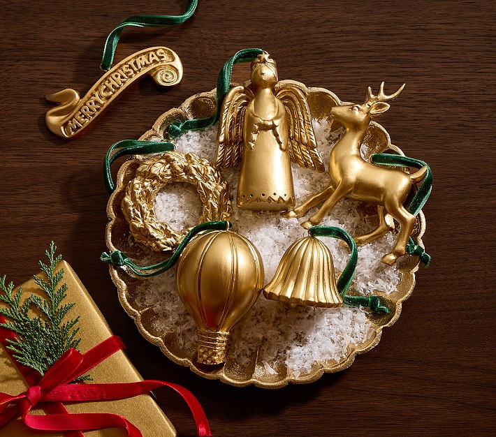 Chris Loves Julia Antique Christmas Ornaments, Set of 6 | Pottery Barn Kids