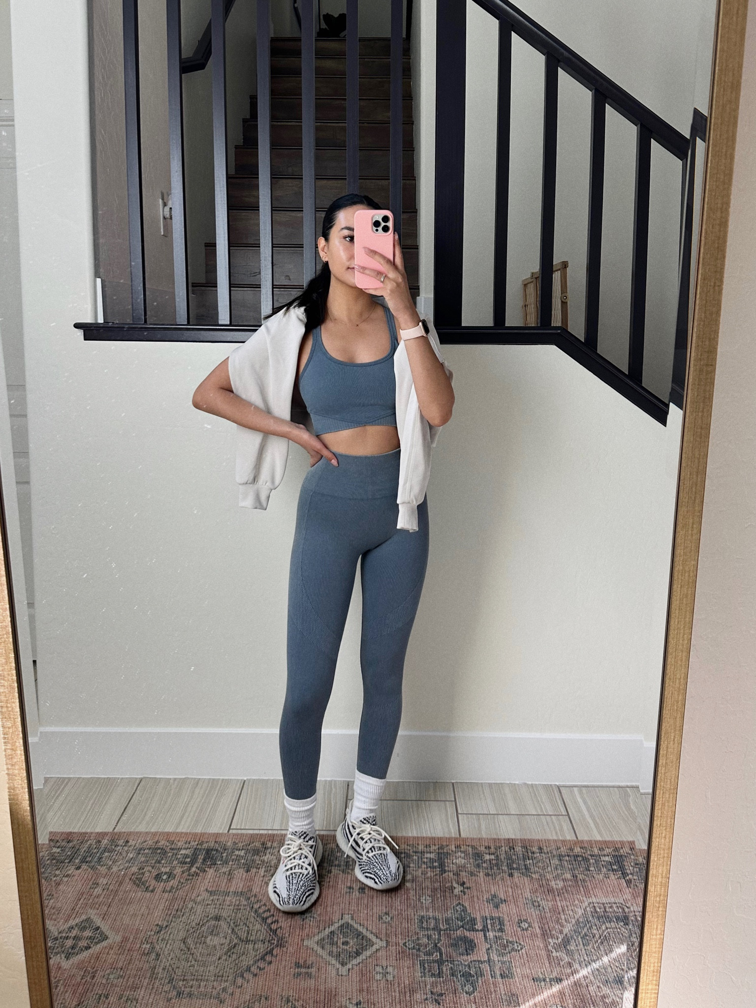 BOTTOMS: XS
TOP: S
SWEATER: 4 

#LTKU #LTKfit #LTKSeasonal