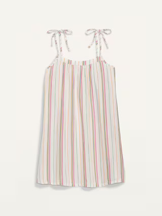 Sleeveless Cotton-Crepe Swim Cover-Up for Women | Old Navy (US)