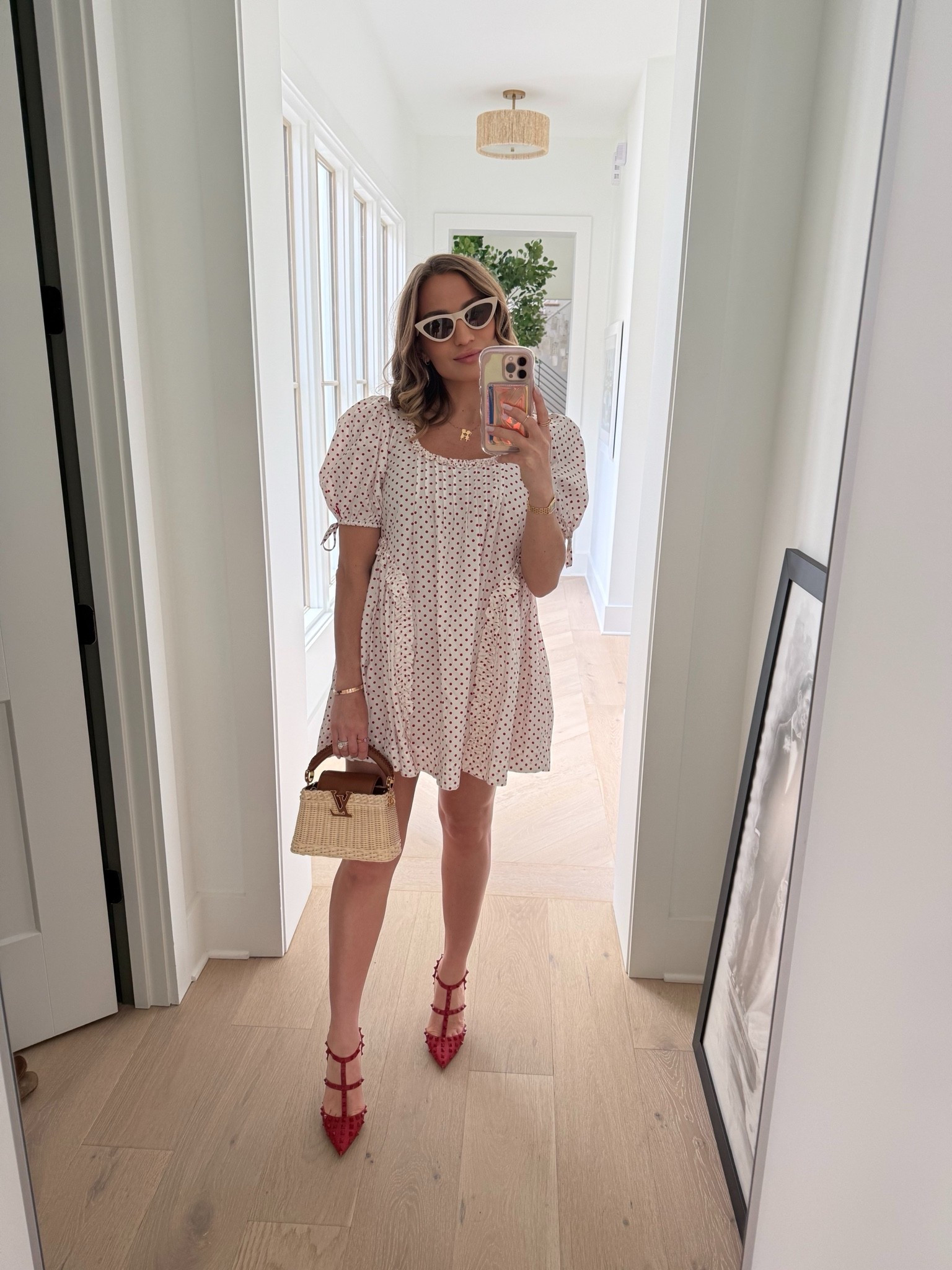Finally a dress that makes my bump look cute! 🥰 Heels are SUPER old, bought them in like 2014! LV bag is hard to find but I linked an identical one from eBay. Sunglasses are one of my favs from Revolve! ❤️

#LTKBump #LTKootd #LTKgrwm
