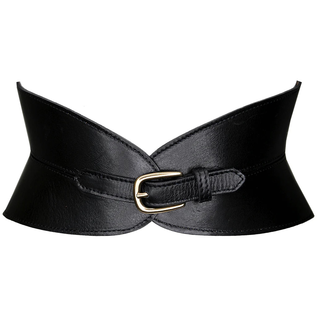 Kingsley Wide Leather Corset Belt | Waist Cincher | Streets Ahead | Streets Ahead Inc
