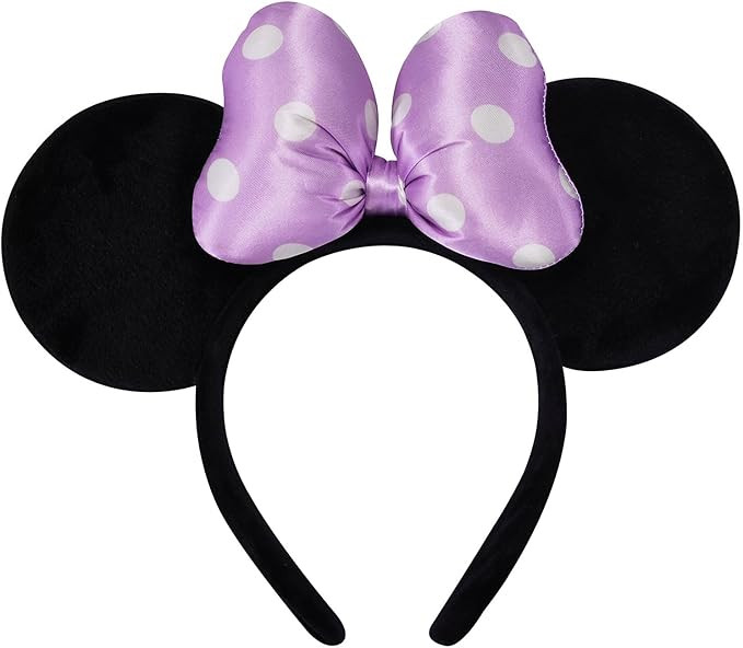 Handmade Mouse Ears Headband for Women and Girls, Polka Dot Bow Minnie Ears Costume Accessories | Amazon (US)