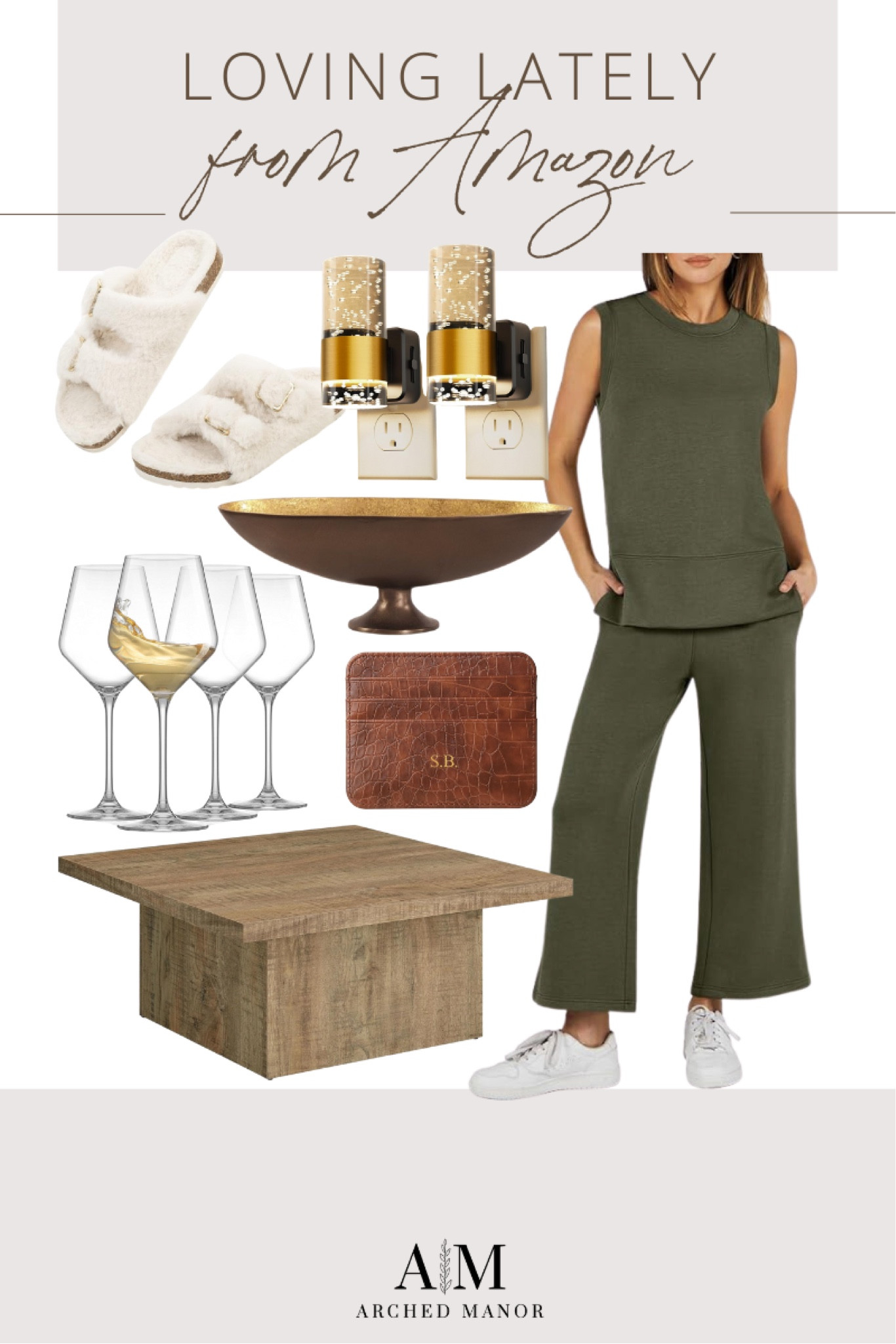 Loving Lately from Amazon

Amazon finds  Amazon decor  Amazon fashion  matching set  wine glasses  furniture finds  leather wallet  elegant nightlight  TheArchedManor  


#LTKhome #LTKSeasonal #LTKstyletip