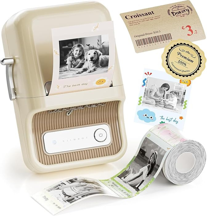 NIIMBOT B21 Pro Sticker Printer, 300DPI, Fun APP, Portable Inkless Label Printer, Bluetooth Stick... | Amazon (US)