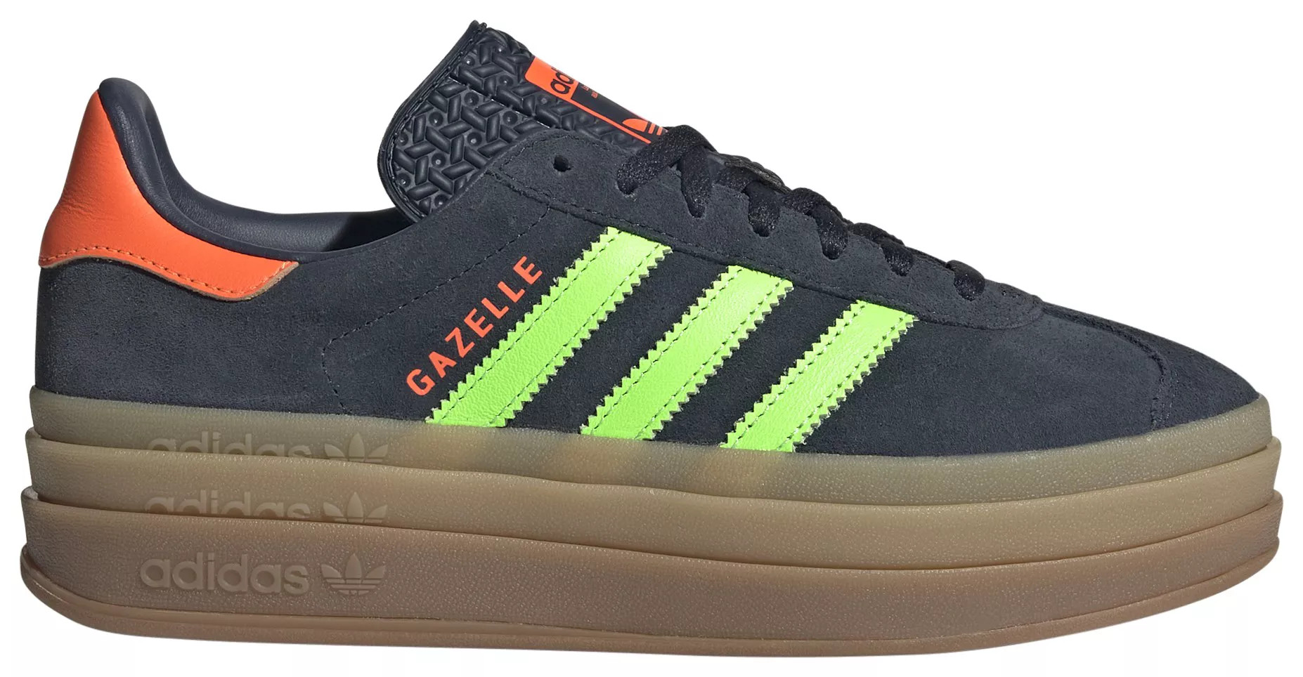 adidas Originals Women's Gazelle Bold Shoes, Size 5.5, Navy/Lime | Dick's Sporting Goods