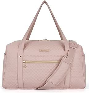 BAGSMART Travel Duffle Bag 31L Quilted Weekender Overnight Bag for Women with Laptop Compartment,... | Amazon (US)