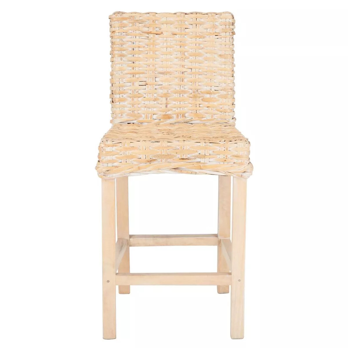 Tobie Rattan Counter Stool - White Washed - Safavieh. | Target