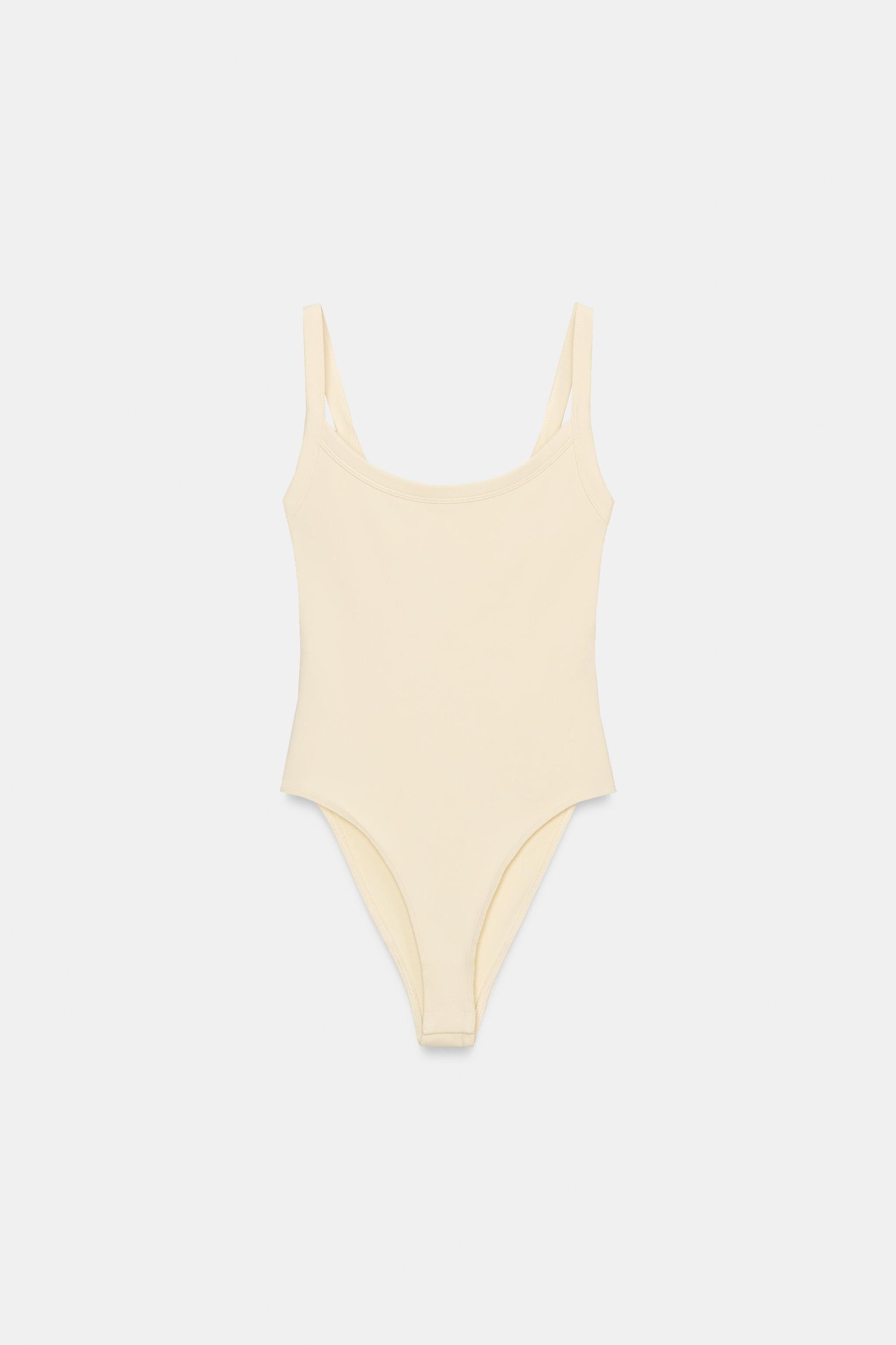 COTTON STRAPPY BODYSUIT | Zara UK