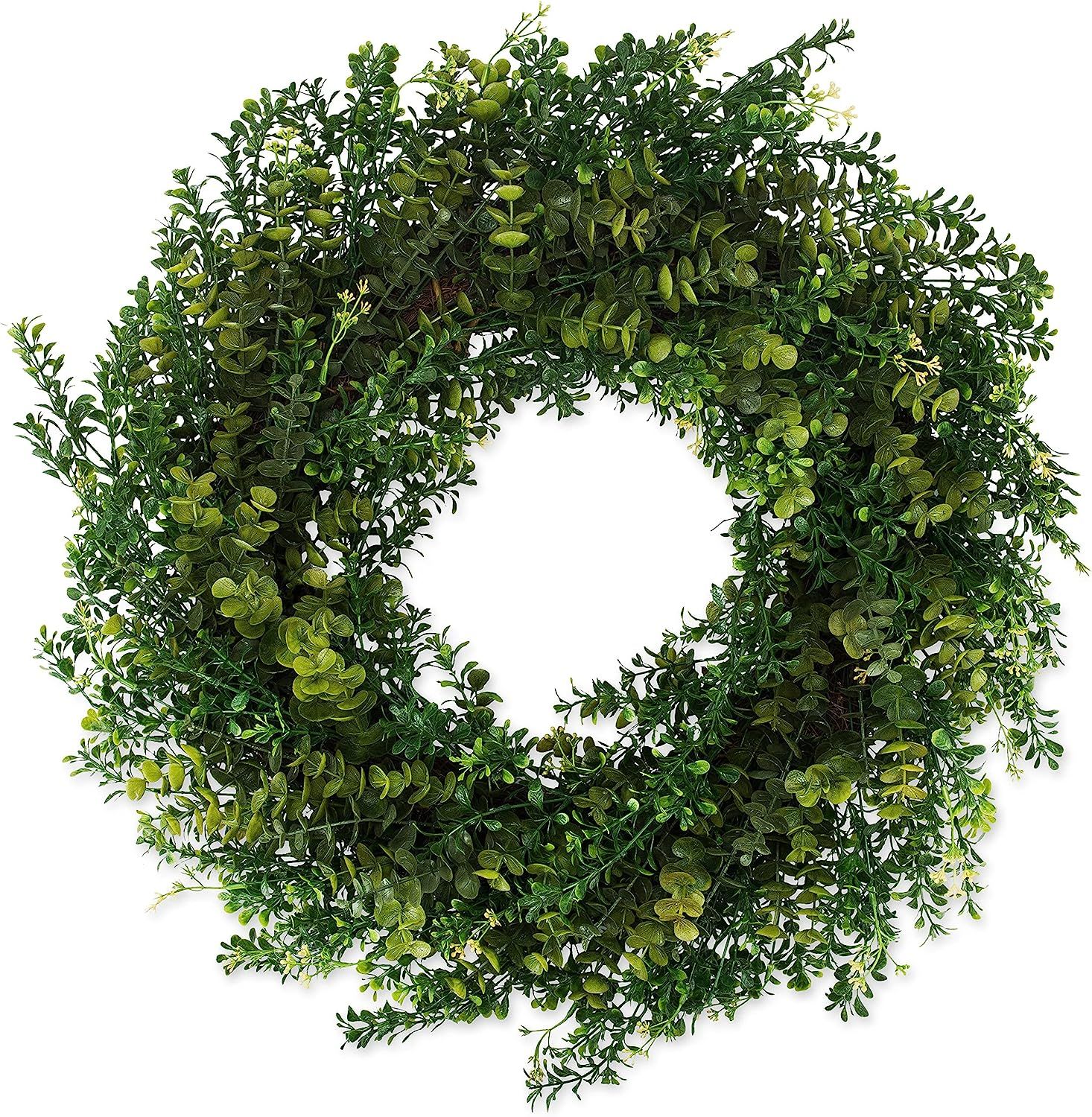 The Wreath Depot Arbor Artificial Boxwood Wreath 22 Inch, Year Round Full Green Wreath, Approved ... | Amazon (US)