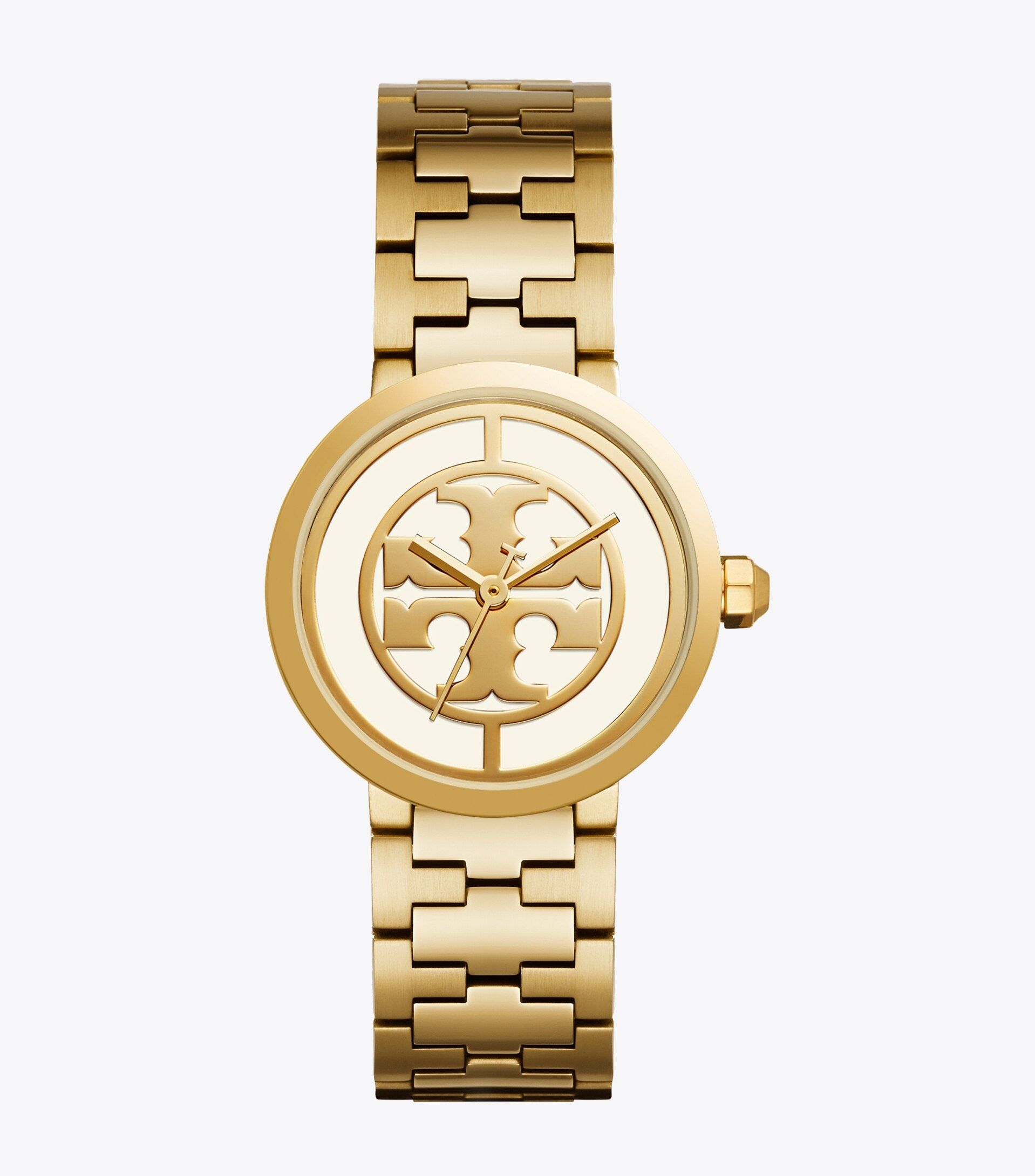 Reva Watch, Gold-Tone Stainless Steel/Ivory, 36 MM | Tory Burch (US)