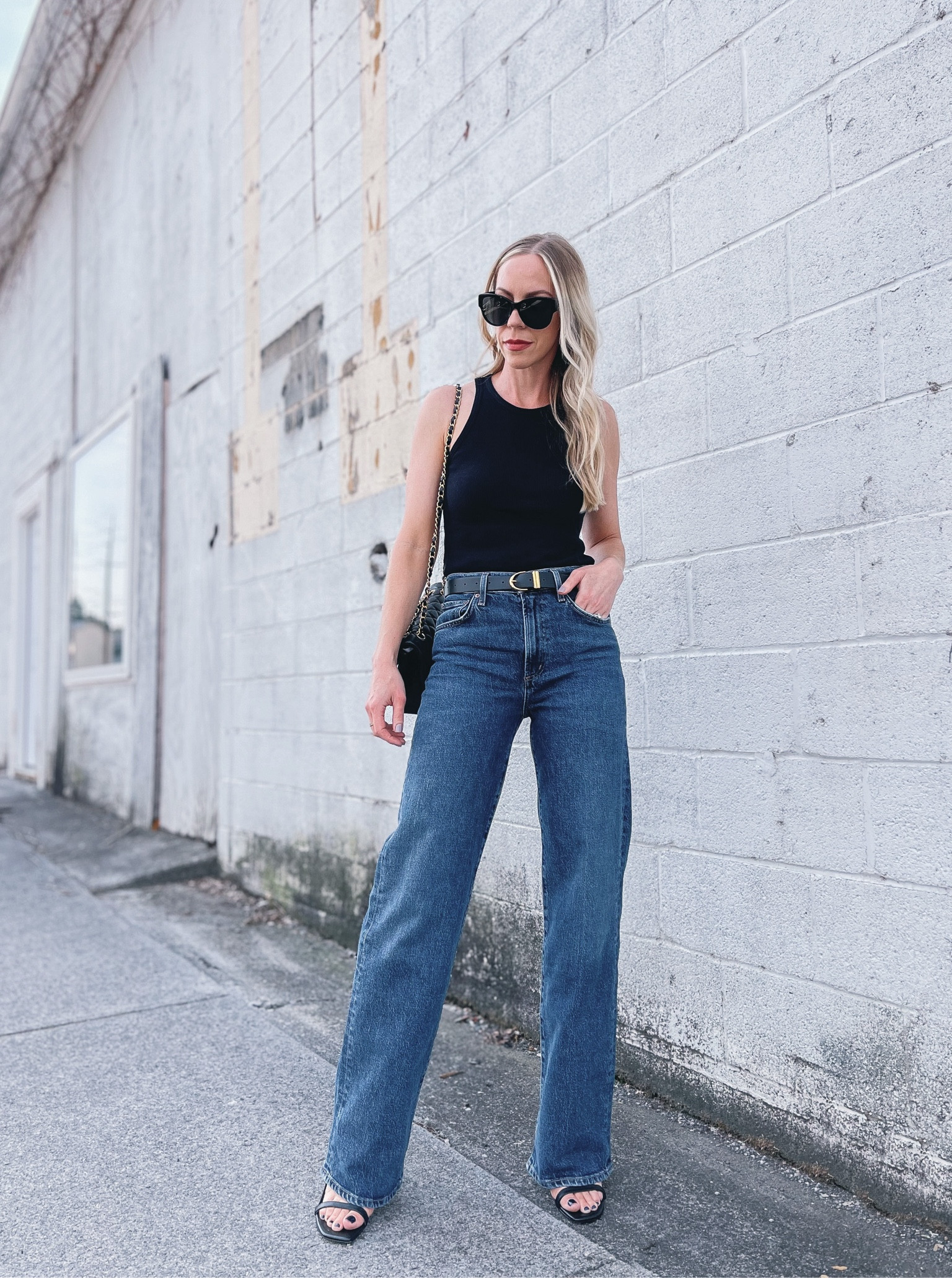 AGOLDE Harper jeans, wide leg jeans, tank top and jeans outfit, pre fall 

#LTKOver40 #LTKSeasonal #LTKBacktoSchool