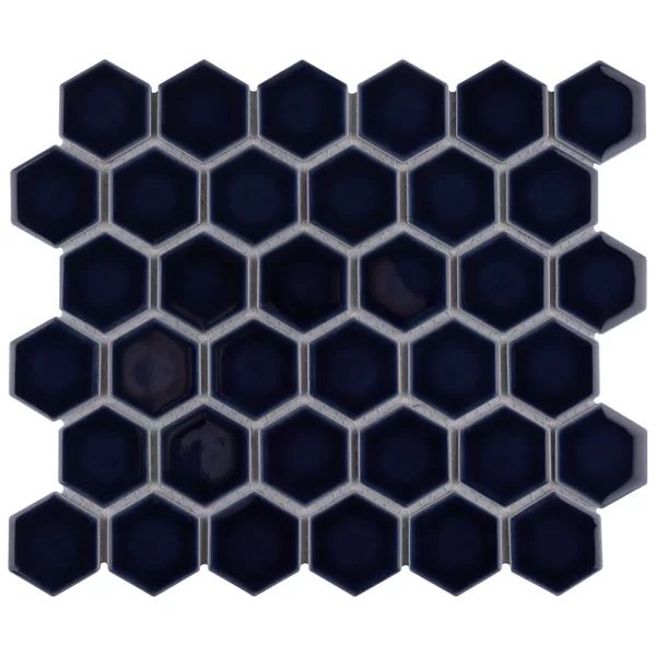 Hudson 2.2" x 2.2" Porcelain Patterned Honeycomb Wall & Floor Tile | Wayfair North America