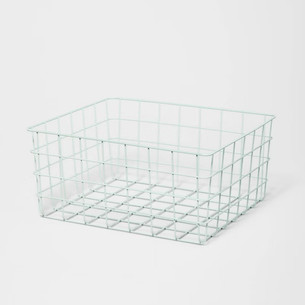 Click for more info about 13" Rectangular Wire Decorative Basket - Brightroom™