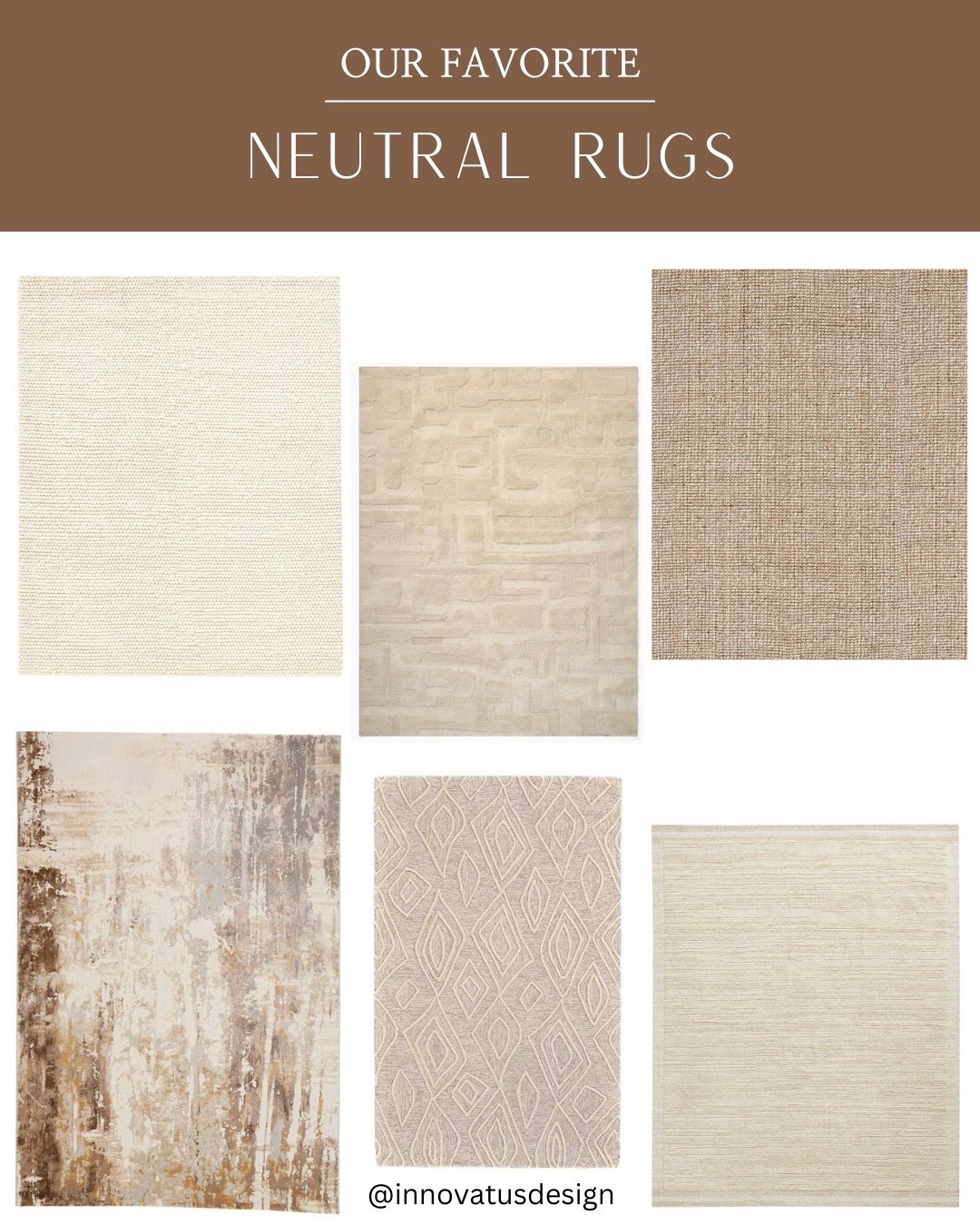 Neutral area rugs are always a safe bet when it comes to home decor. But make sure to choose one that is full of texture or different weaves to create a subtle pattern. These neutral rugs are ideal for using throughout the home!

#LTKhome #LTKfamily #LTKstyletip
