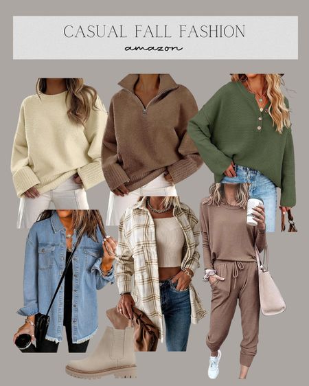 Casual fall fashion finds from Amazon 

Oversized sweaters, denim button up shirt, plaid button up, cozy pullovers, lounge sets

#LTKSeasonal #LTKunder50 #LTKstyletip