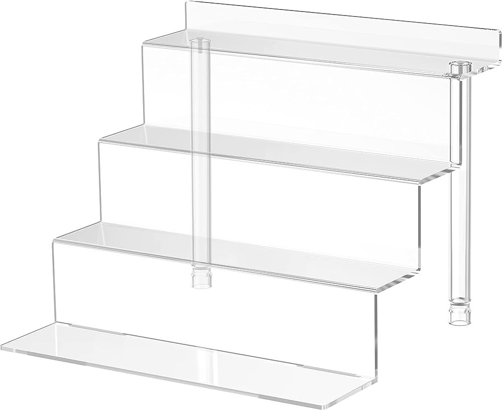 WINKINE Acrylic Display Stand, Clear Riser Compatible with Amiibo POP Figures, Acrylic Tiered Dis... | Amazon (US)