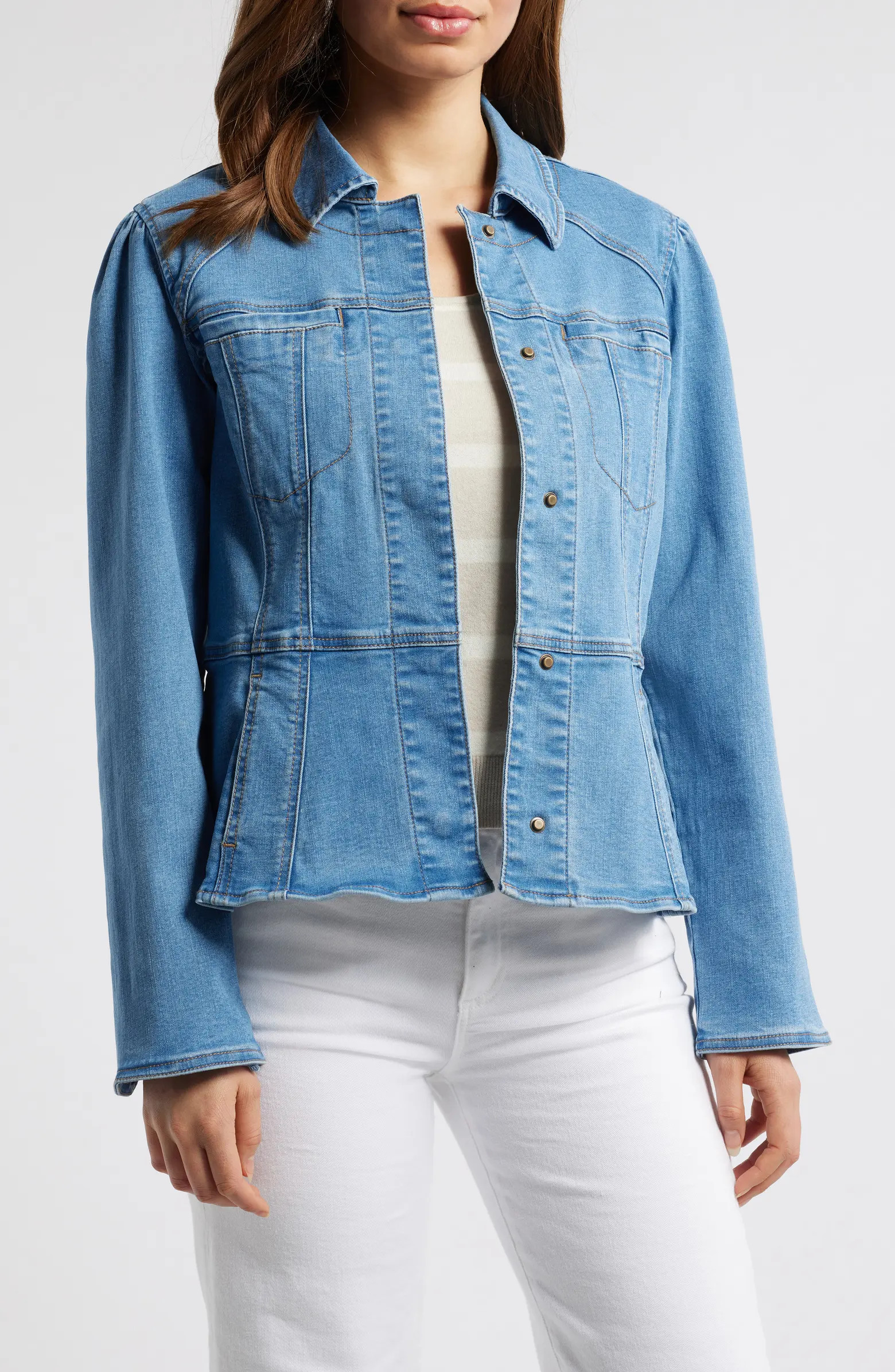 Peplum Denim Jacket | Nordstrom