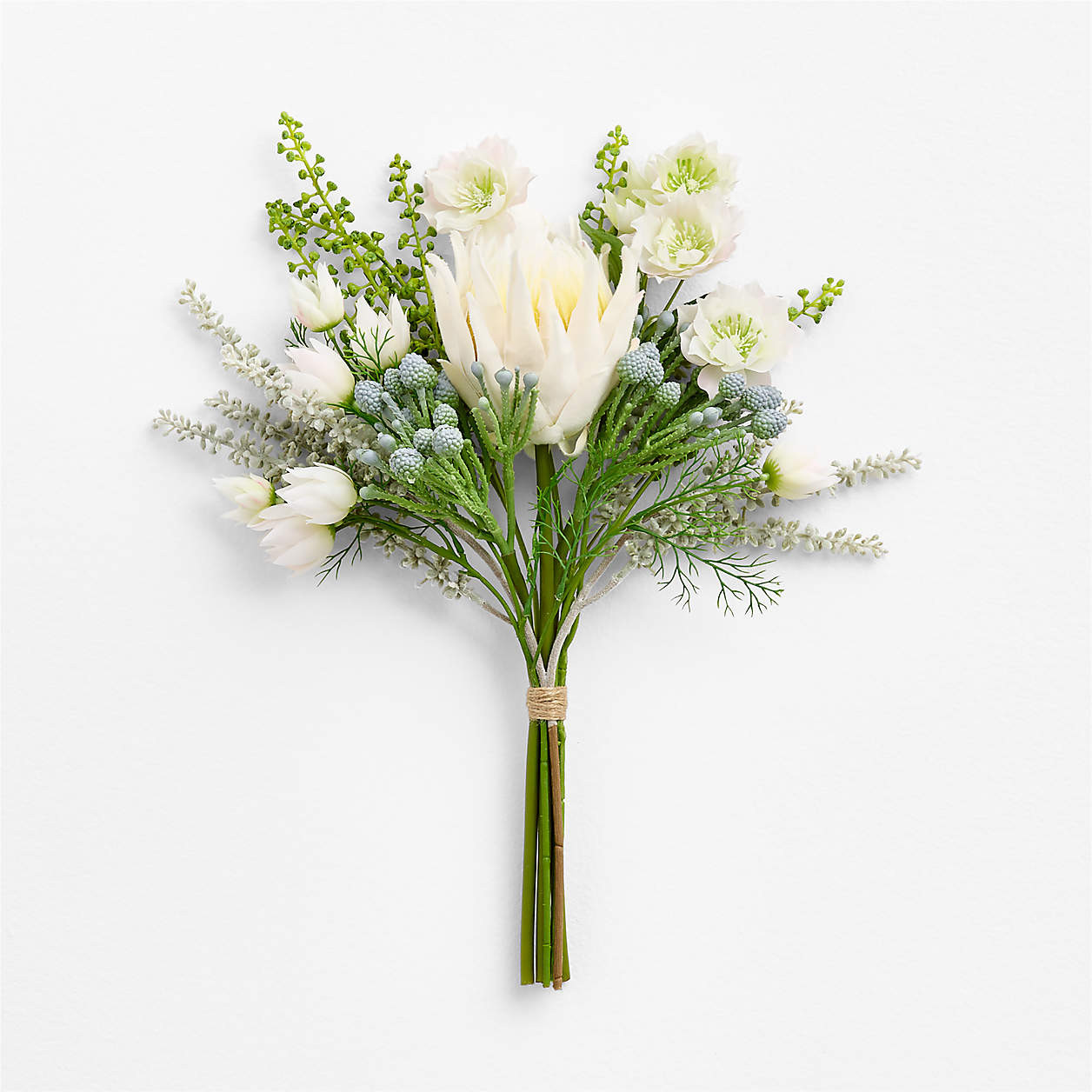 Faux Artichoke Flower Bouquet 16" | Crate & Barrel | Crate & Barrel