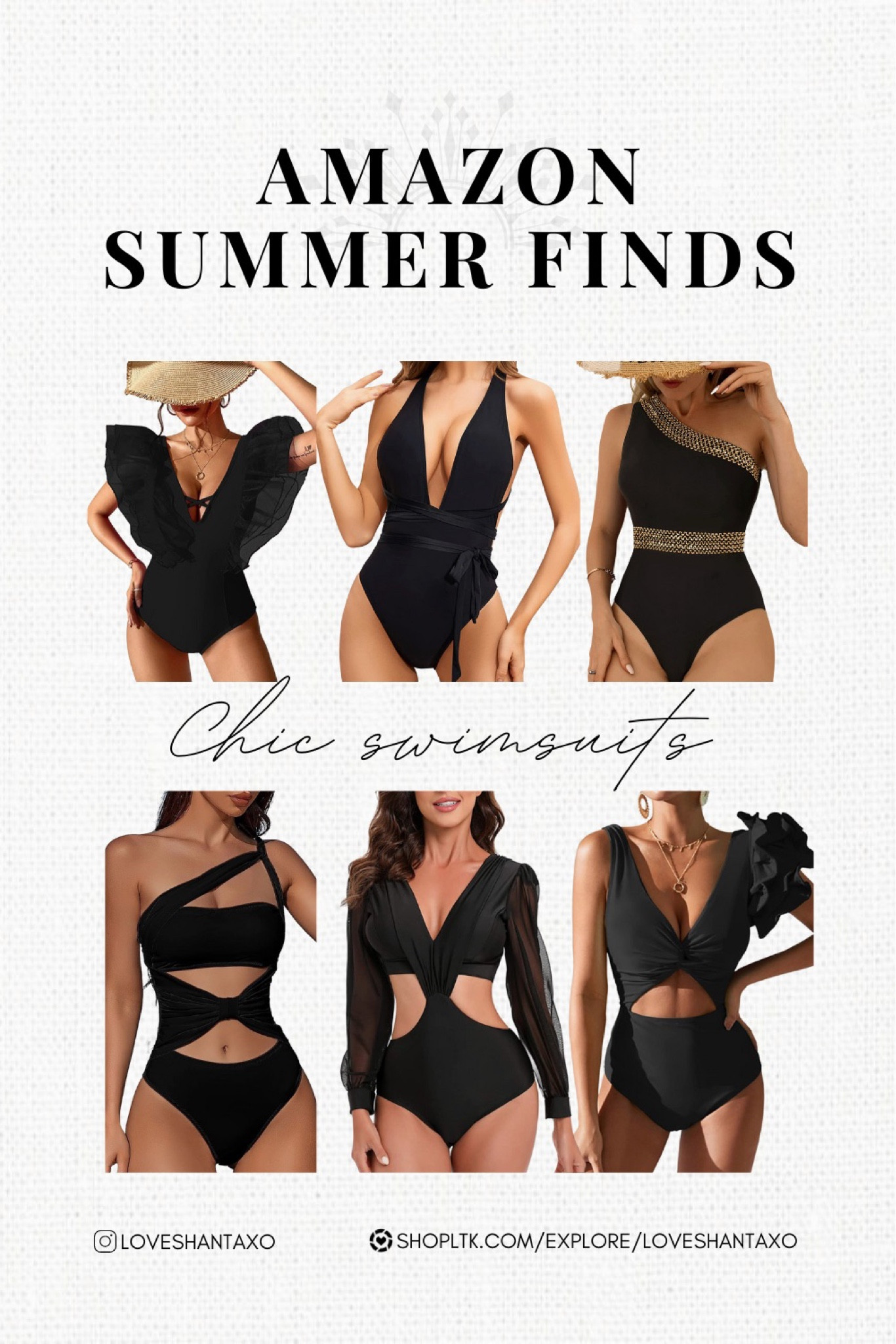 Amazon black swimsuits. Chic swimsuits. Neutral style. Neutral look. Bathing suit. Swimwear. Amazon fashion. Affordable outfits. Vacation looks. Resort wear. One piece swimsuits. Black bathing suits. Summer style. Summer swim. One piece. Bikini. Vacay. Cutout. Amazon swim. Amazon prime day 2023. Amazon prime sale. Prime day deals. 

#LTKswim #LTKsalealert #LTKxPrimeDay