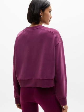 Seasoft Rib Crewneck Sweatshirt | Athleta