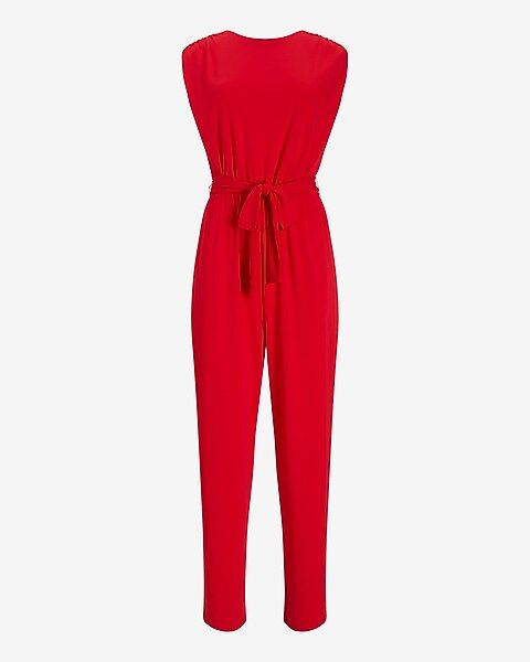 Smooth Matte Jersey Low Back Jumpsuit | Express