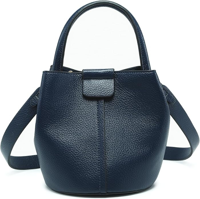 Farrah Bucket Bag Trendy Vegan Leather Hobo Crossbody Handbags Shoulder Purses for Women | Amazon (US)