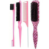 Bristle Slick Back Hair Brush for Sleek Ponytail Bun & Smoothing Baby Hairs, Flyaways, Edge Control - Backcombing & Teasing | AliExpress (US)
