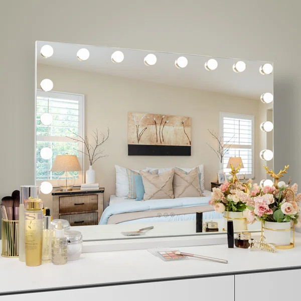 Rectangle LED Metal Mirror | Wayfair North America