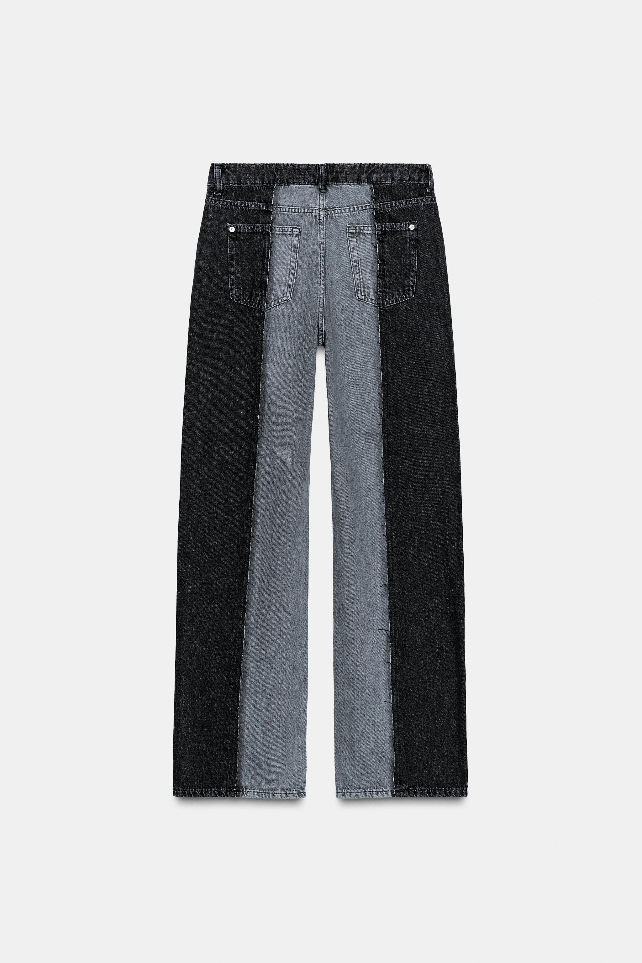 Z1975 WIDE LEG HIGH WAIST COMBINED JEANS | Zara US