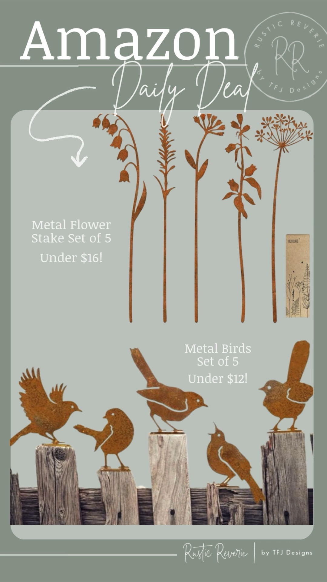 Today’s DAILY DEAL has been saved in my shopping cart forever! I love these Metal Birds. These would be so adorable in a cottage garden! 😍 amazon creator favorites prime shipping under $20 affordable mothers day gift easter spring birding bird watching cottagecore backyard outdoor furniture flowerbeds flowers garden decor

#LTKHome #LTKSaleAlert #LTKSeasonal