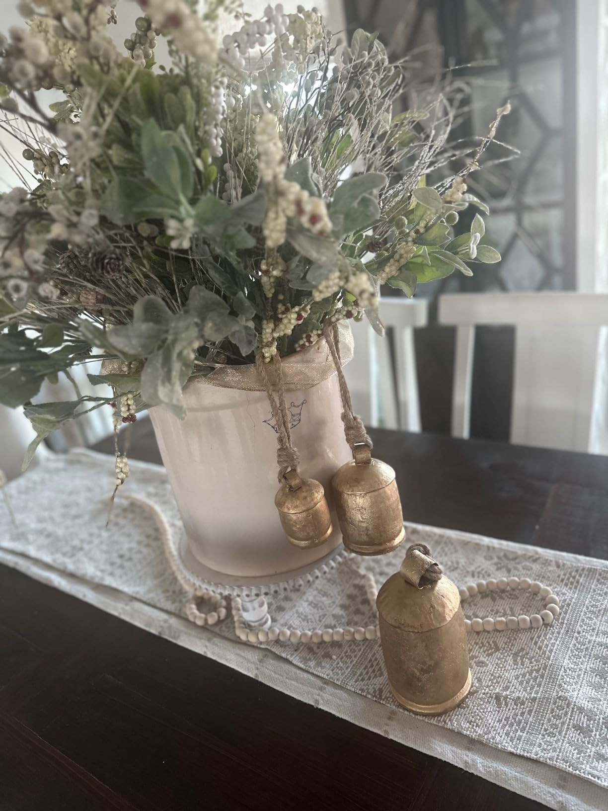 Handicrafts Vintage Rustic Metal Harmony Cow Bells Set of 3 Huge Rustic Christmas Handmade Bells ... | Amazon (US)