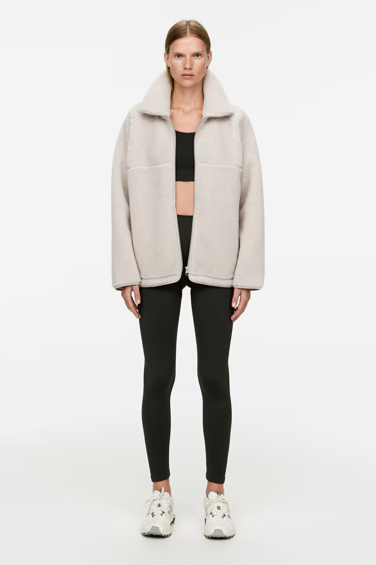 High-Neck Pile Jacket | H&M (UK, MY, IN, SG, PH, TW, HK)