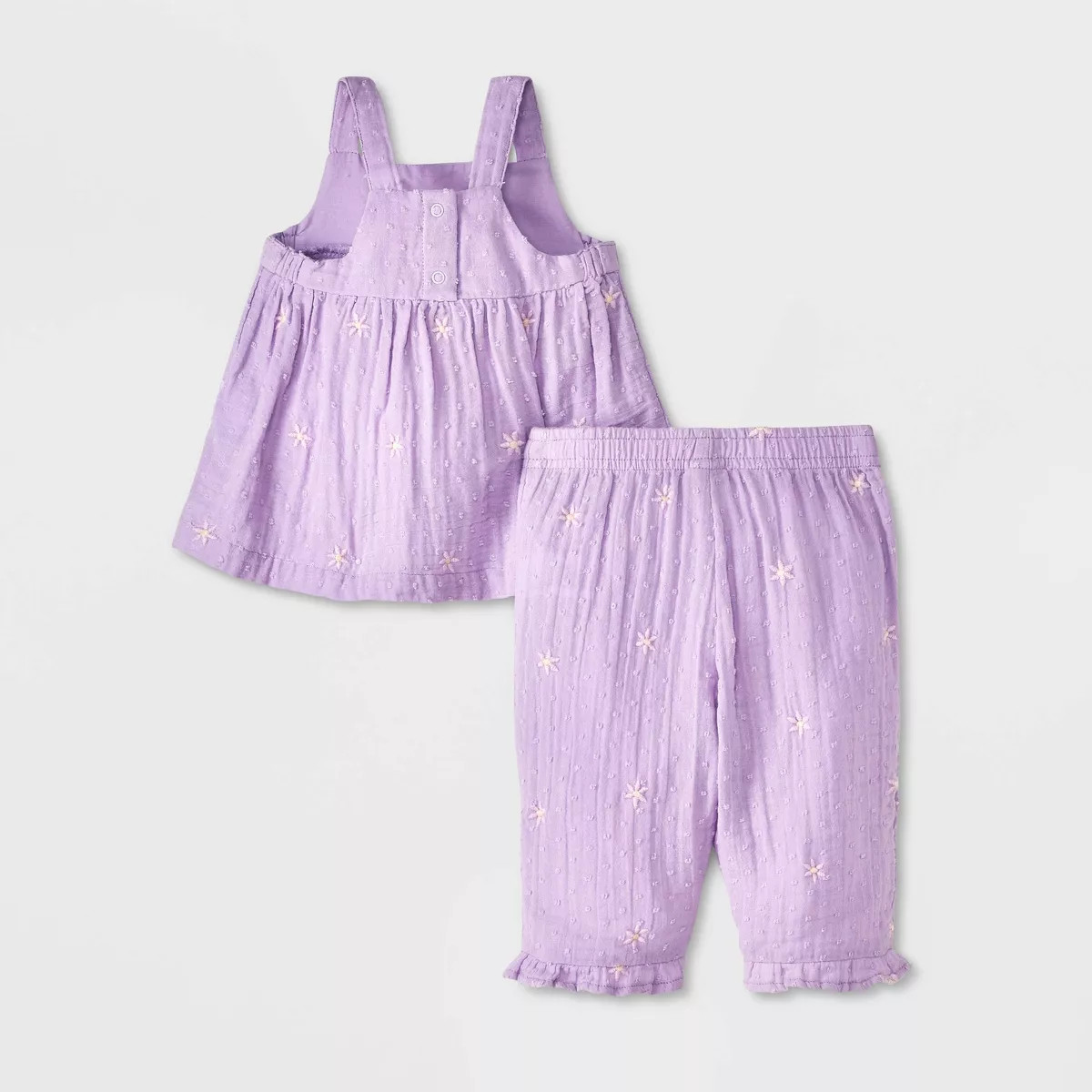 Baby Girls' Daisy Tank Top & Pants Set - Cat & Jack™ Purple | Target