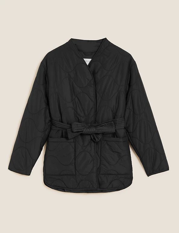 Belted Quilted Puffer Jacket | Marks & Spencer (UK)