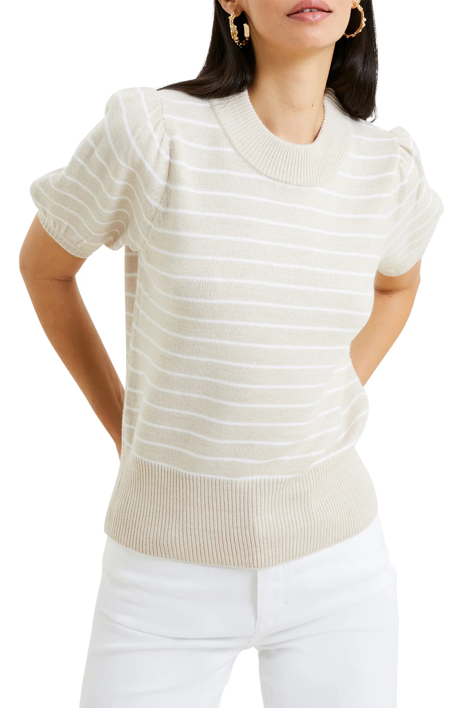 French Connection Babysoft Puff Sleeve Sweater | Nordstrom | Nordstrom