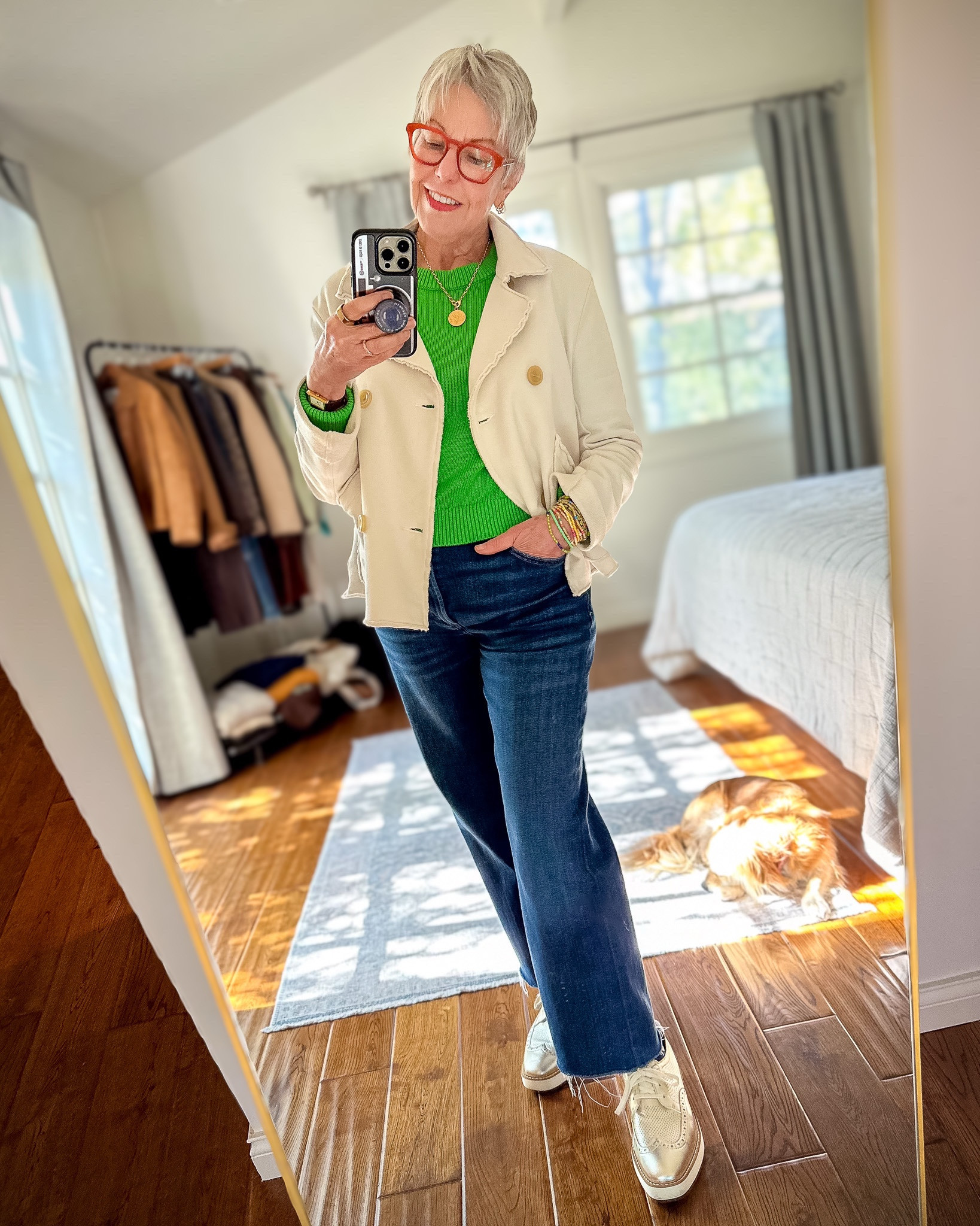 Easy way in incorporate green into my OOTD! 

#LTKStyleTip #LTKOver40 #LTKMostLoved