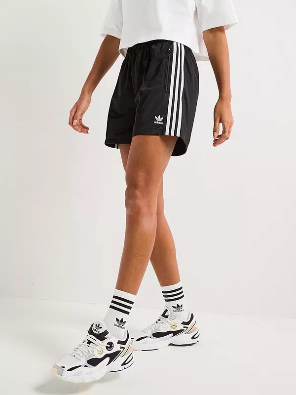 adidas Originals Women's Firebird Shorts - Black | Very (UK)