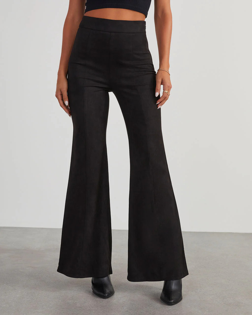 Born With It Faux Suede Wide Leg Pants | VICI